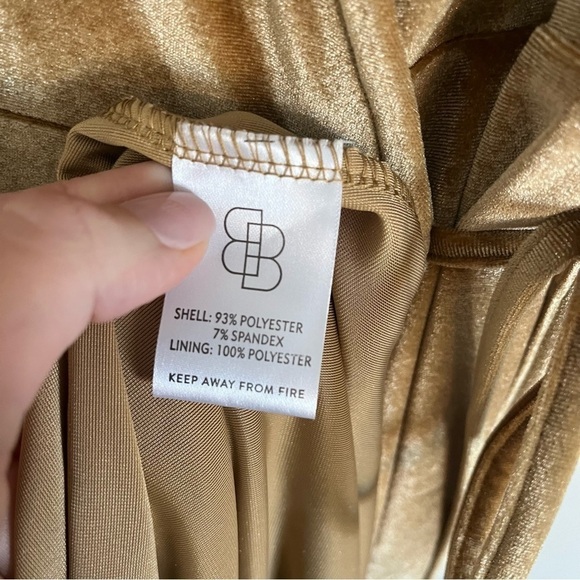 BALTIC BORN Meghan Gold Velvet Wrap Maxi Dress - Picture 10 of 11